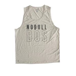 NWOT NOBULL Men's Limited Edition Boston Tank Top in Oatmeal Size XL